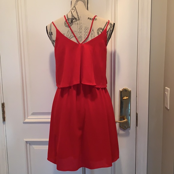 Beautiful Ruby red dress - like new size M - Picture 6 of 10